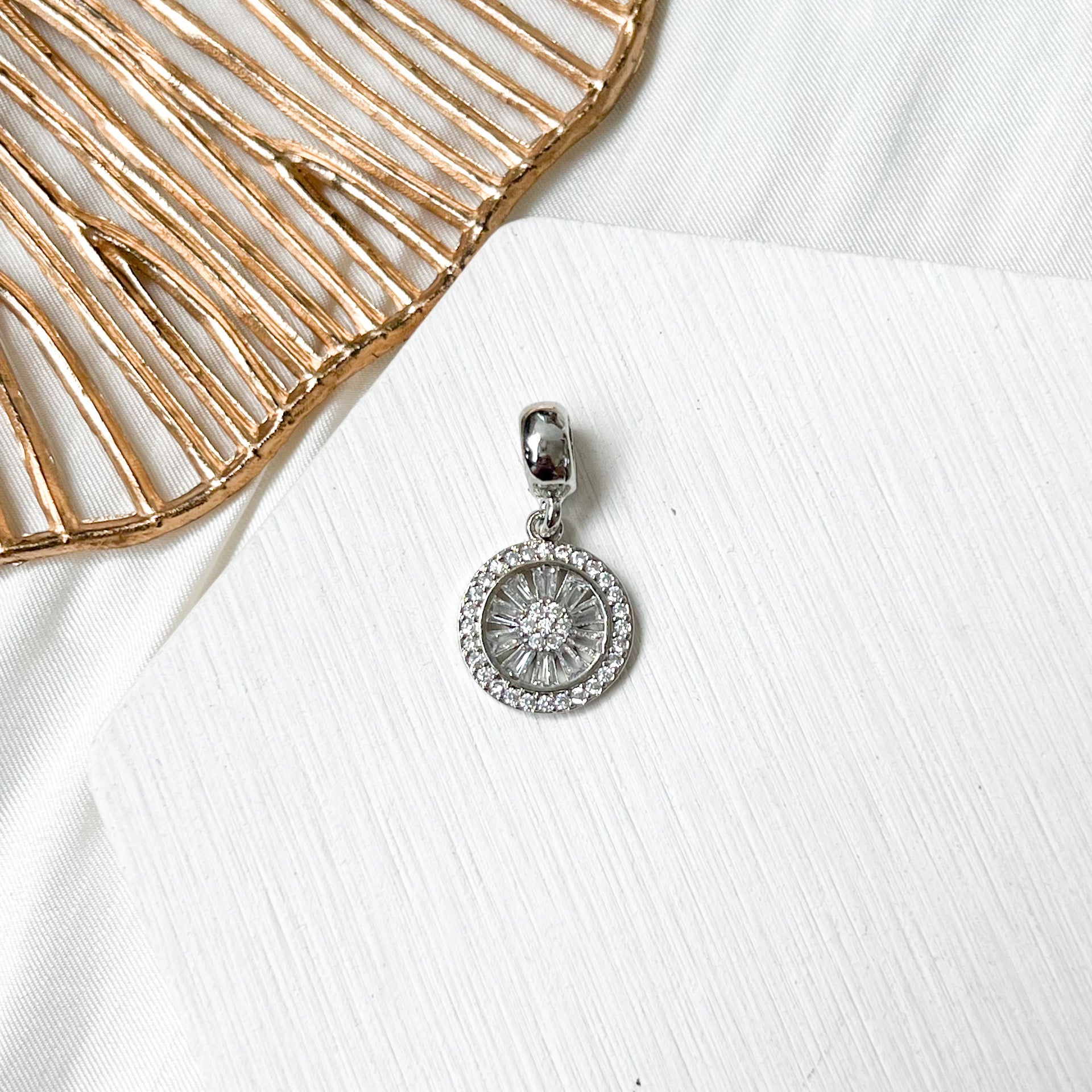 Wheel of Fortune Charm(18K Silver Plated)