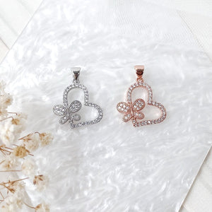 Butterfly Love Charm (18K Rose Gold Plated)